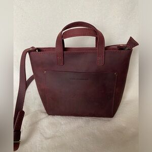 Portland Leather Goods Merlot Mini Crossbody